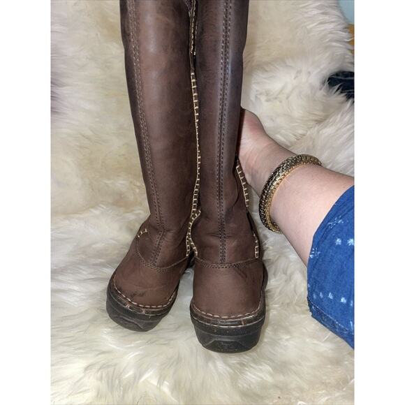 UGG Sherpa Lined Tall Brown Suede Boots Women's Shoe Size 6 - Picture 6 of 9